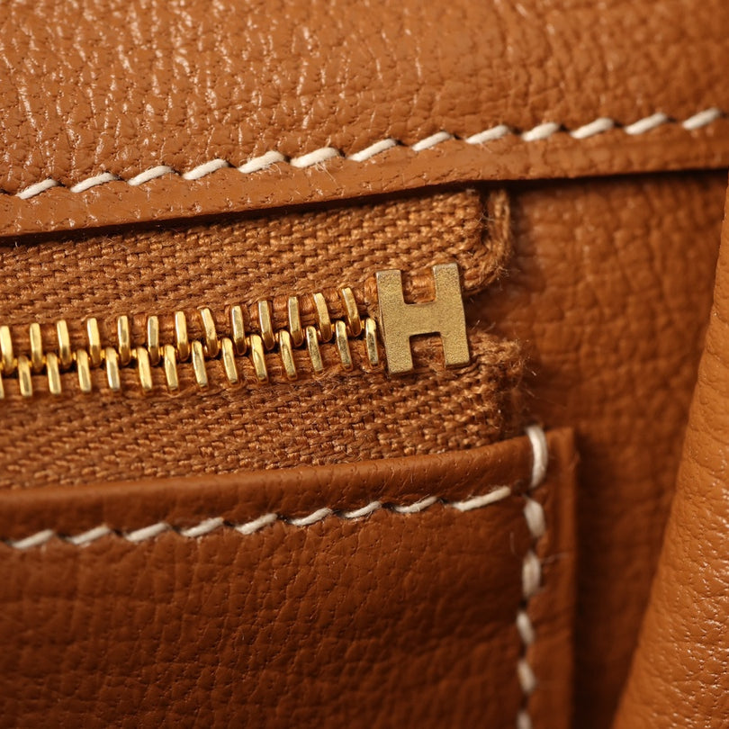 Hermès Birkin 25cm Gold Brown Gold Hardware | Original Togo Leather & European Craftsmanship  Exclusive Overstock