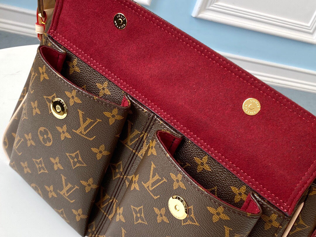 Supreme Quality Vintage Monogram Hobo Bag - Large 34×13×23 cm Full Packaging Luxury Replica