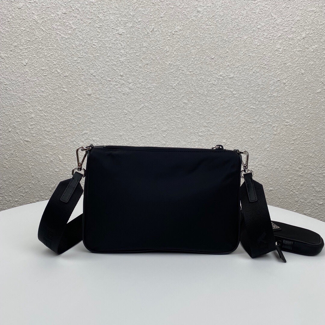 RADA Latest Men's Crossbody Shoulder Bag - Original Parachute Fabric & Premium Leather | Mini Charm Design | 18x24x6cm Luxury Casual & Business