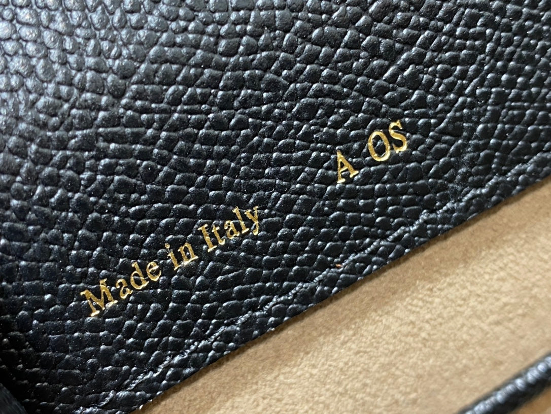 Valextra Lside Small Handbag Black/White | Italian Leather | Architectural Design | 5-Stitch Craftsmanship