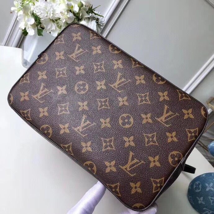 Premium Original LV-inspired NéoNoé Handbag | 1932 Vintage Design Woven Handle, Monogram Canvas Red-Orange Full Packaging