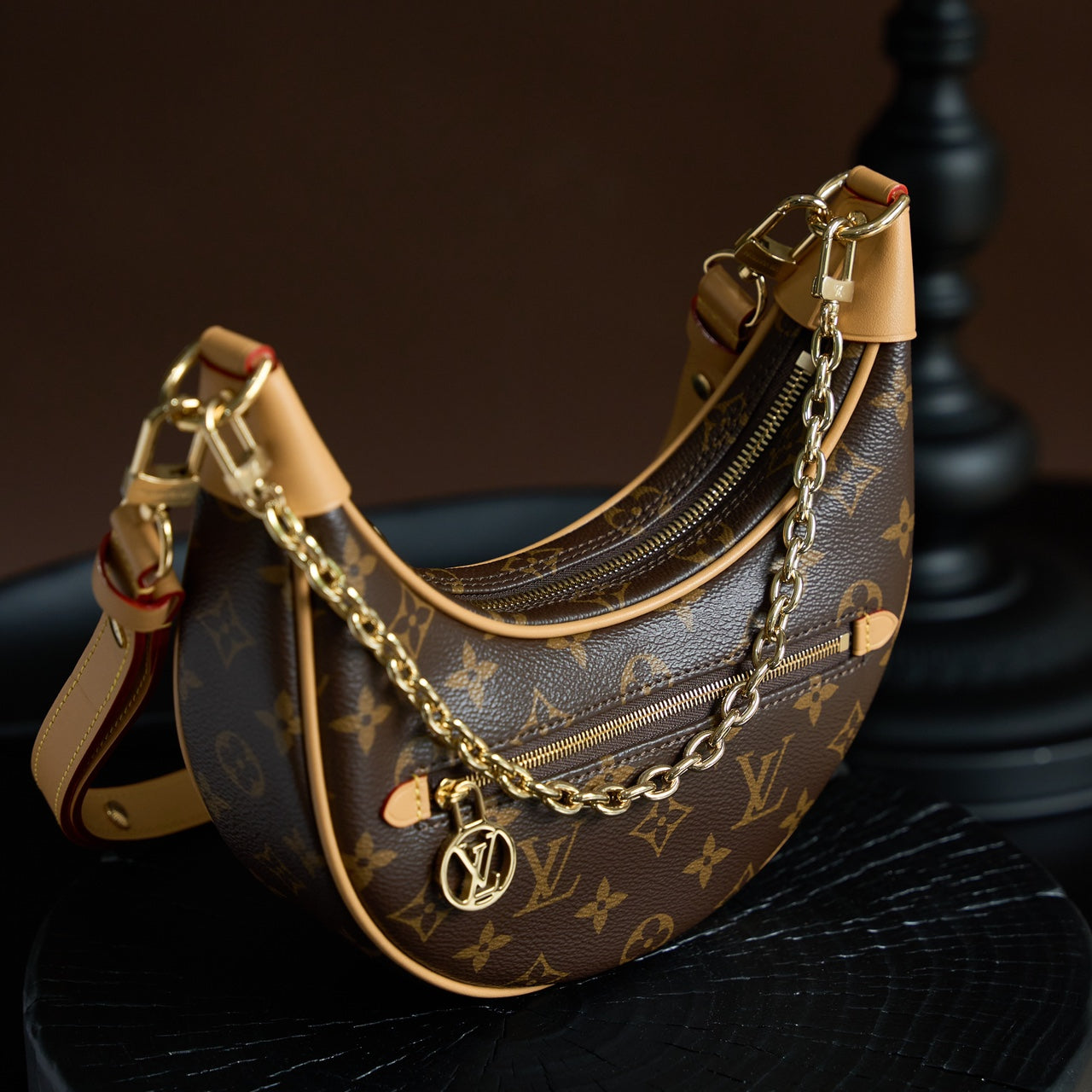 LOOP Handbag | France Dynamic Chip Code | Original Monogram Canvas & Gold Hardware | Exclusive Launch with Gift Box