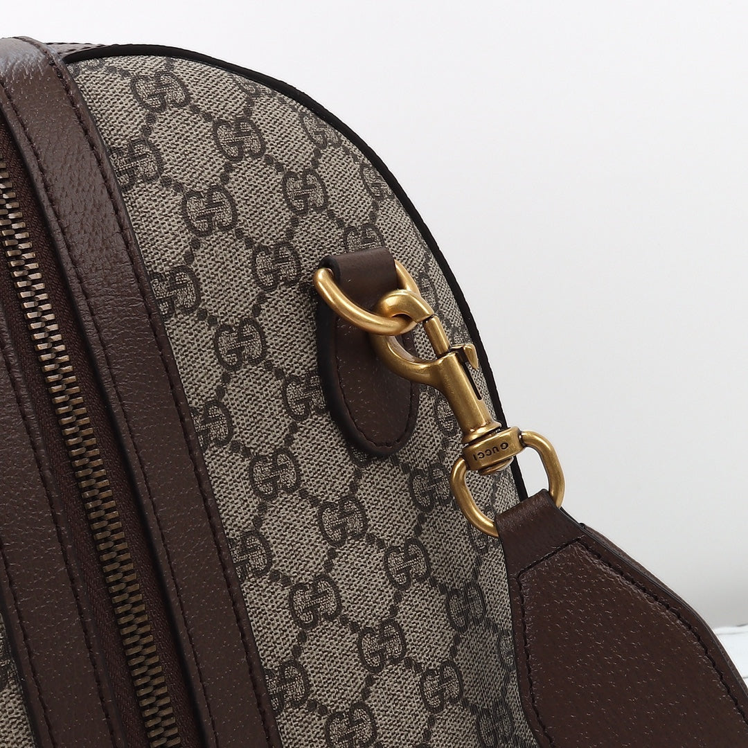 Savoy Large Travel Duffle Bag  Premium Canvas & Leather Trim  Adjustable Shoulder Strap  Dust Bag  Fast Shipping