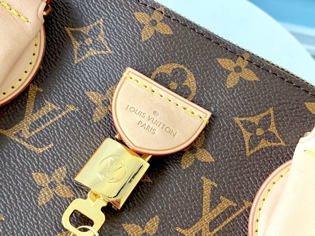 Louis Vuitton Rivoli MM Bag 36×26×19cm | 2019 Summer Monogram Canvas, Accordion Pleats, Full Packaging