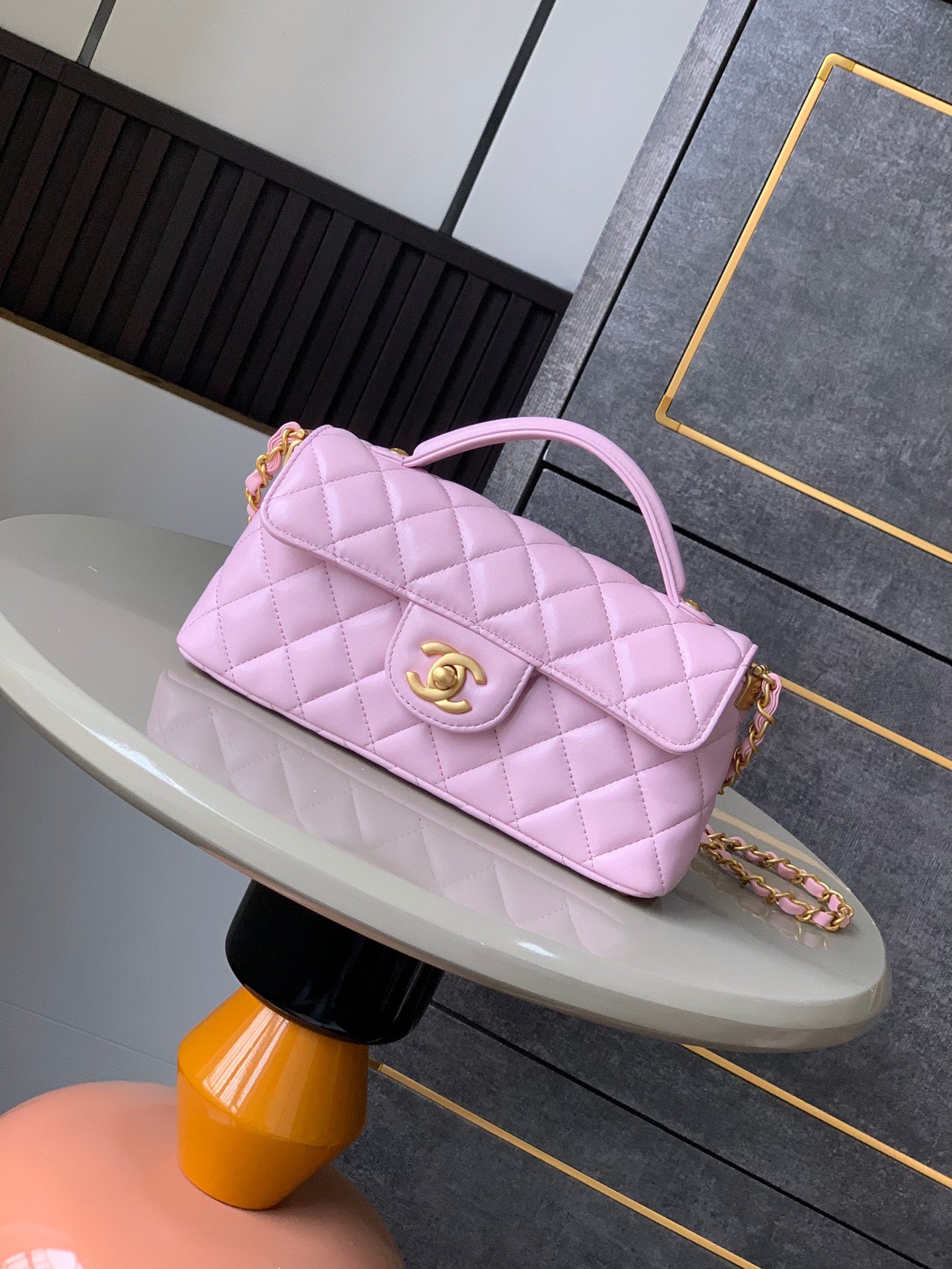 【MINI OHANEL🚩SS2025】Vintage Black-Gold Kelly Bag - 3-Way Convertible Luxury Handbag (12x22x6cm) with Premium Hardware