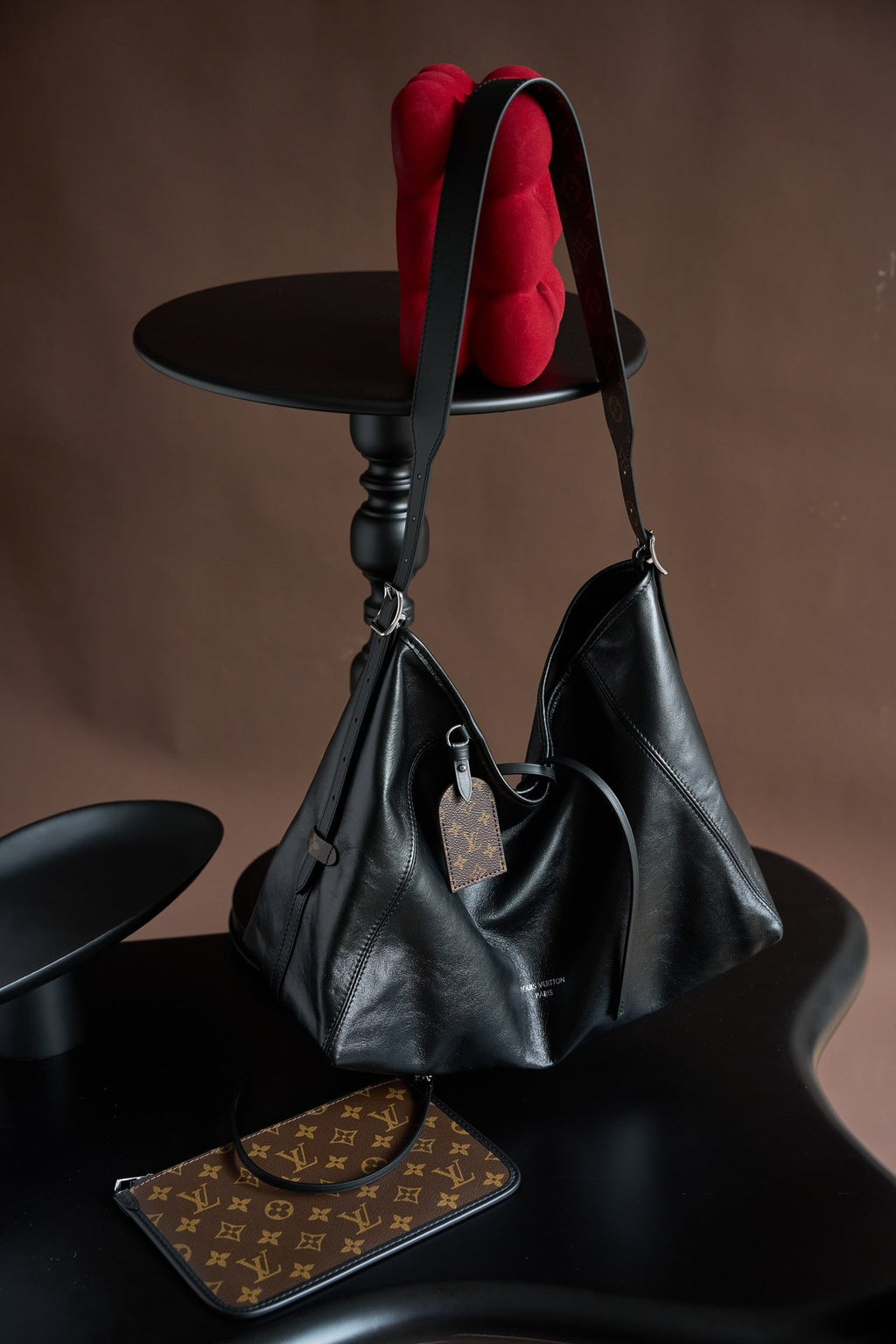 CARRYALL DARK Handbag | Italy-Crafted Dynamic Chip Code | Original Light Gold Steel Hardware & Fabric | Exclusive Launch with Official Box